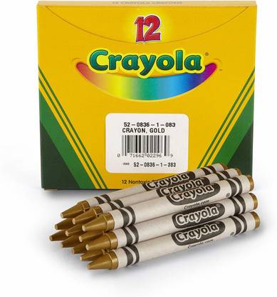 CRAYOLA Bulk Crayons Gold, Pack Of 12
