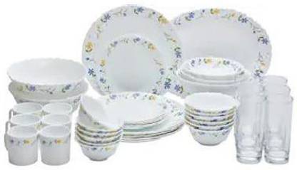 LAOPALA Pack of 42 Opalware Diva Classique 42 pcs Dinner Set -Twilight Bouqet Dinner Set