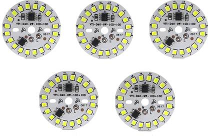 SME 5 Pics 9 Watt Direct On Board LED Bulb Raw Material White Color Light Electronic Hobby Kit