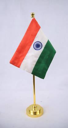 Jharkhand khadi indian Flag Rectangle Table Miniature Flag
