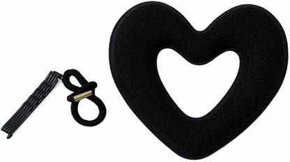 Gugzy Heart Shape Hair Styling Doughnut Donut Bun Ring Shaper Former Maker Bun