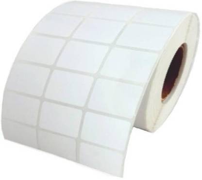 youtech 34MMX22MM (1.34inchX0.87inch) Barcode Label 3''up Self-adhesive Paper Label (White) 1ROLL 5000 LABELS set of 1 Roll Self Adhesive Paper Label