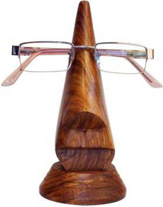 Unity Handicrafts wooden Nose For someone who is looking for something that is different. This wooden nose shaped spectacle or sunglass holder serves as an essential and useful accessory for a functional stand to keep spectacle / sunglass in safe place. With this spectacle holder you will be able to locate your glass with ease. This is also a prefect gift for someone who is always forgetting where they left their glasses and its look beautiful also Decorative Showpiece  -  14 cm