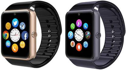 ZEPAD Black Gold Smartwatch With Camera Smartwatch