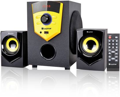 CASTOR CTE210 2.1 Channel Multimedia Home Theatre Speaker System 20 W Bluetooth Home Theatre