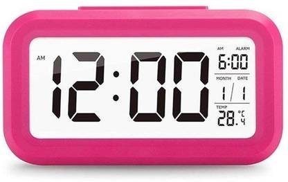 ShoppoWorld Digital Pink Clock