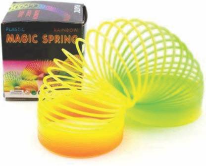 Jump up Rainbow spring-jumping-Kids-enjoy-colorful-toy06 (Set of 2 ) Magic Spring Gag Toy