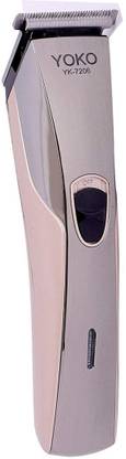 Yoko RECHARGEABLE TRIMMER YK-7206 Trimmer 30 min  Runtime 4 Length Settings