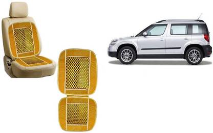 Auto Kite Wooden Bead, Velvet Seating Pad For  Skoda TT