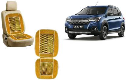 Auto Kite Wooden Bead, Velvet Seating Pad For  Maruti Suzuki Universal For Car