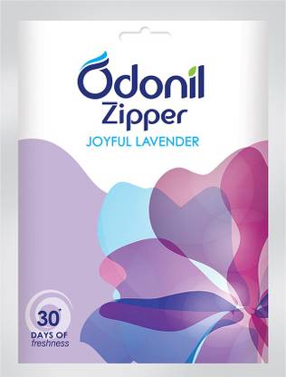 Odonil Zipper Bathroom Air Freshener Zipper Joyful Lavender | Instant & Long Lasting Fragrance Blocks Bathroom Air Freshener Zipper Joyful Lavender | Instant & Long Lasting Fragrance