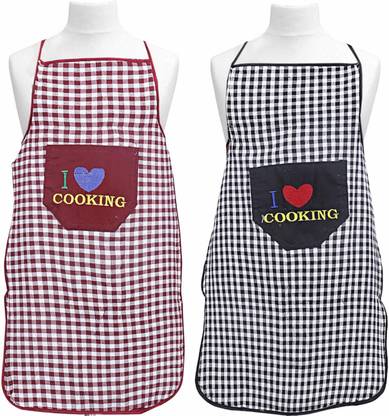Castle Decor Cotton Home Use Apron - Free Size