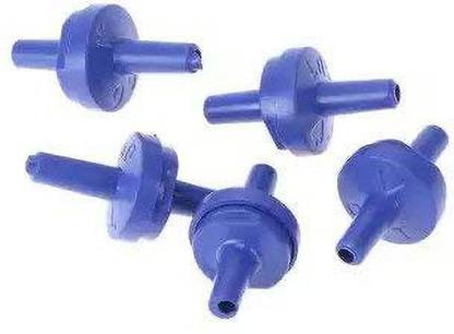 Petzlifeworld One Way Plastic Check Valves for Aquarium Air Pump (Blue) -5 Pieces Aquarium Tool