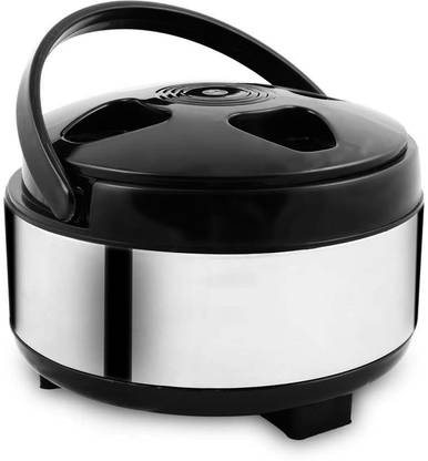 GLAMPANDA Stainless steel Roti Box |Hot Pot| Chapati Container Cook and Serve Casserole Thermoware Casserole