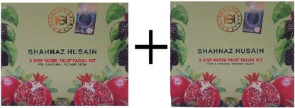 शहनाज़ हुसैन 5 स्टेप मिक्स्ड फ्रूट फेशियल किट (2 का पैक) 100 g