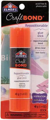 Elmers CraftBond Repositionable Glue Stick Adhesive