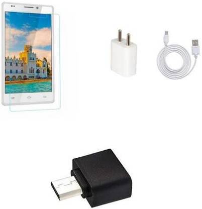 Mudshi Screen Protector Accessory Combo for Intex Aqua Power Plus