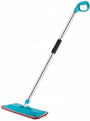 nilkanth Folding Mop Flat Microfiber Hardwood Floor Mop Stainless Steel Handel Flat Mop