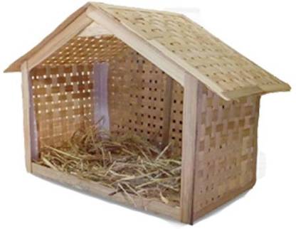 XMAS HUT Assembled 40 cm Pack of 2