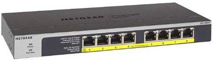 NETGEAR GS108LP Network Switch 8 Ports 100 Mbps Unmanaged Network Switch