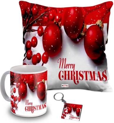 Flipkart SmartBuy Cushion, Mug, Keychain Gift Set