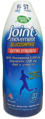 Nature's Way Wellesse Joint Movement Glucosamine, Berry, 33.8 Ounce 1000ML