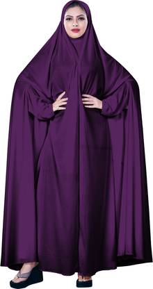 JUSTKARTIT Cotton Blend Solid Burqa
