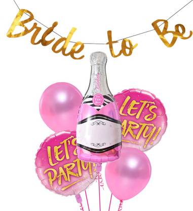 Prihit Set of 6 Bride to be Combo for Bachelorette Party Balloons/Bride to be Balloons