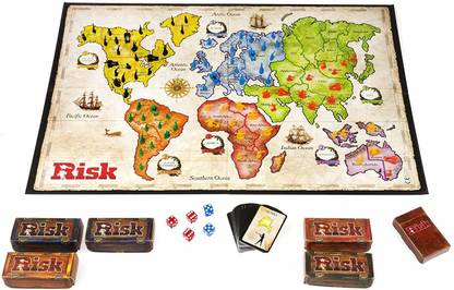 AARAV Risk Game - A Game of Strategic Conquest, Game for Families 2 - 5 Players Strategy & War Board Game