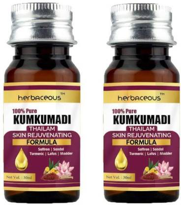 HERBACEOUS Kumkumadi Tailam Skin Rejuvenating Formula (Pack of 2)