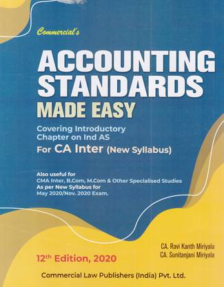 Accounting Standards Made Easy for CA Inter (New Syllabus) 12th Edition, 2020