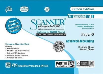 Scanner CA Intermediate (New Syllabus) Gr.II Paper - 5 Advanced Accounting (Edition January 2020)