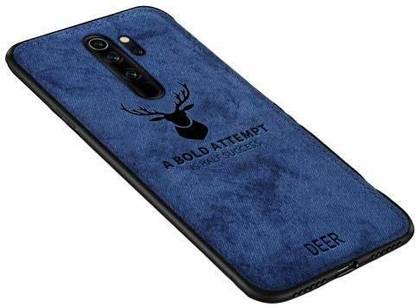 MOBILOVE Back Cover for Oppo A9 (2020) / Oppo A5 (2020) | Deer Pattern Cloth Texture Leather Finish Soft Fabric Case