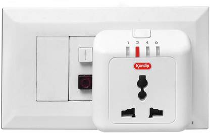 Kundip Timer Socket 6A Automatic Power Cut-off Smart Universal Plug Socket Preset Electronic Timer Switch
