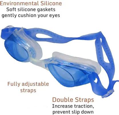SMART TECH PLUS Swimmm Goggle Swimming Goggles (Blue) Swimming Goggles