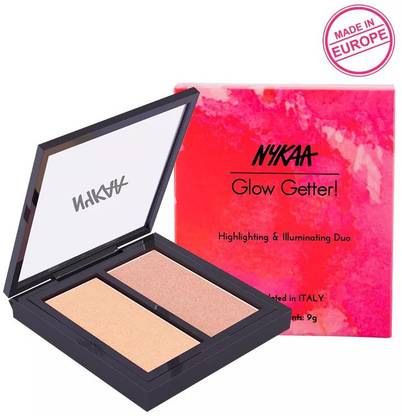 NYKAA glow getter highlighting & illuminating duo - 24k glam 01 Highlighter