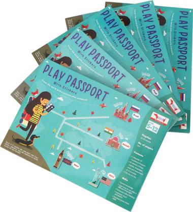 Cocomoco Kids Return Gift Combo Pack for Kids Birthday - 5 Pieces of Play Passport Activity Kit