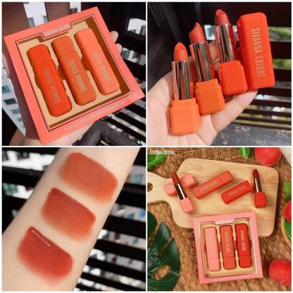 sivanna colors matte 3 in 1 lipstick set