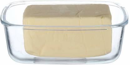 Femora Borosilicate Glass Rectangle Butter Box Dish, 880 ML Baking Dish