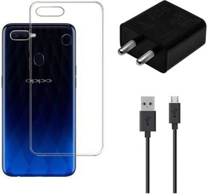 TrUST Wall Charger Accessory Combo for OPPO A5s