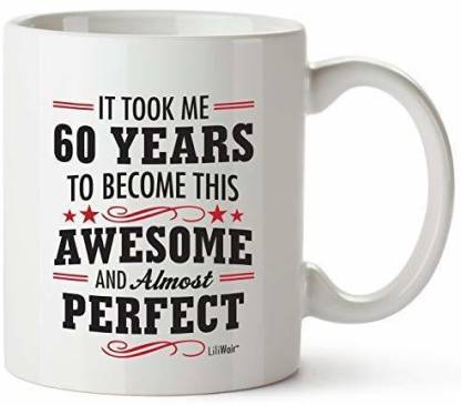 Pepronica Happy 60th Birthday - Birthday Gift 60 - mom, dad Best Mother Ceramic Coffee Mug