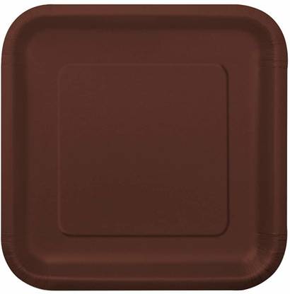UNIQUE Square Paper Plates Dinner Plate