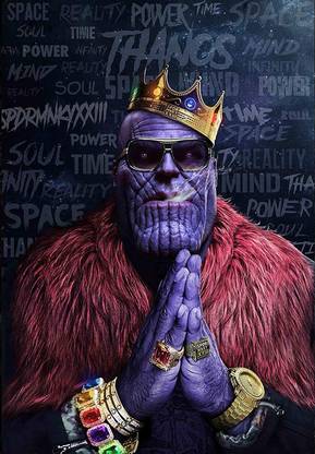 Thanos Large poster | Marvel Avengers Infinity War Movie poster High resolution print 12x18 inches Fine Art Print