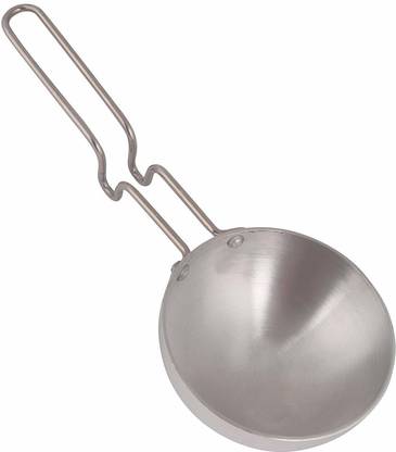 Maxinox Round Tadka Ladle no. 10 (1Set) Tadka Pan 9 cm diameter 0.5 L capacity