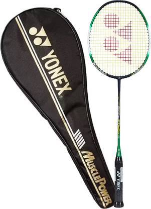 YONEX New Muscle Power Series Thirty Three LT (Graphite, G4 - 80g, 30 lbs Tension) Multicolor Strung Badminton Racquet