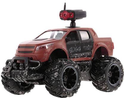 J K INTERNATIONAL 1/14 2.4G 2CH 2WD High Speed 15km/h Off-Road Remote Control Car with 0.3MP WiFi FPV Camera (Red)
