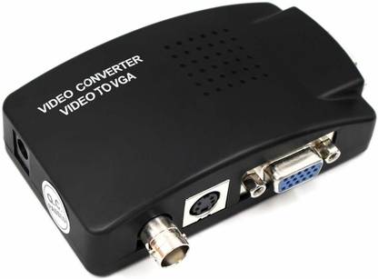 Tobo BNC to VGA Video Converter Composite S-Video Input to PC VGA Out Adapter Digital Switch Box. Media Streaming Device