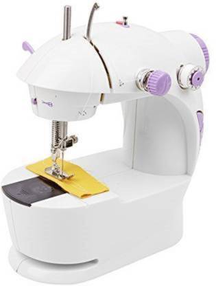 QUALIMATE Mini Portable & Compact With Accessories Mini Electric Sewing Machine Electric Sewing Machine