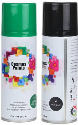 Cosmos Paints Black Spray Paint 200 ml