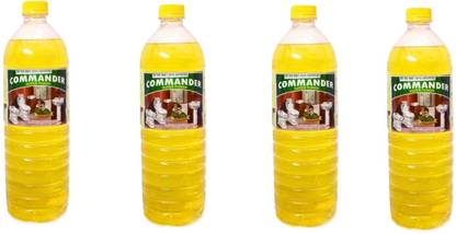 COMMANDER SUPER POWER LAVATORY CLEANER 1 LTRE (PACK OF 4) Liquid Toilet Cleaner